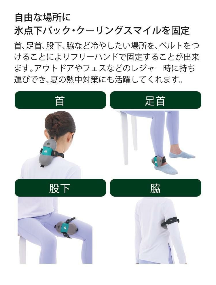 ロゴス 氷点下パック・クーリングスマイルダブル 81336790 ＆保冷剤2個入り ＆専用ベルト 付き 3点セット 9962BE033