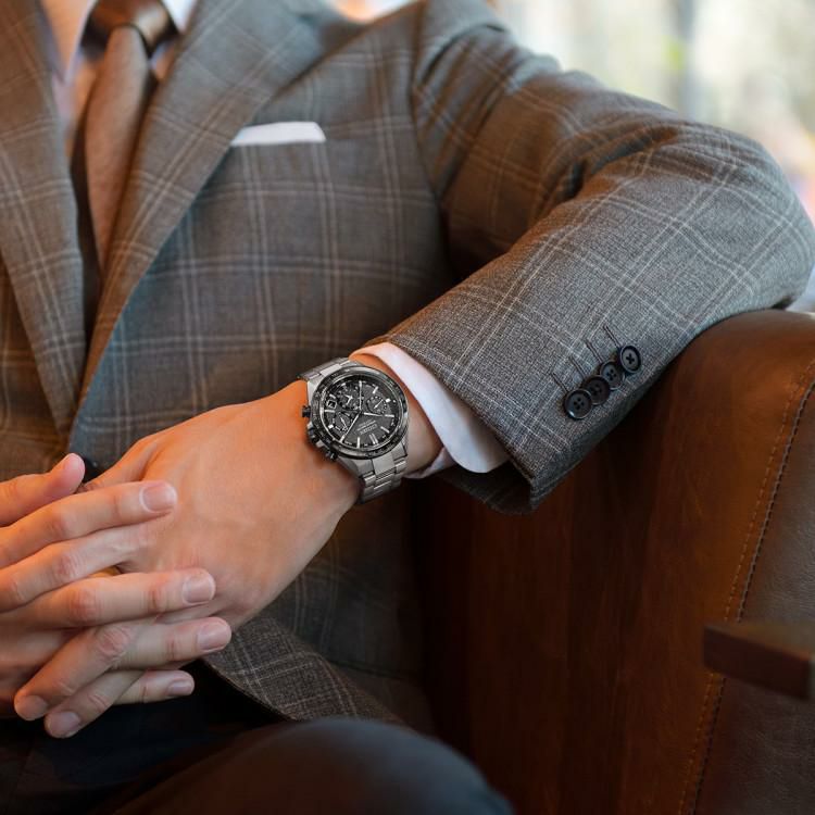 シチズン アテッサ 腕時計 ACT Line ソーラー GPS電波 チタン メンズ 国内正規品 CC4058-67X