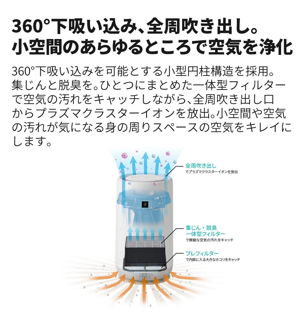 シャープ 空気清浄機 FU-SC01-W ホワイト ～約6畳 SHARP プラズマ