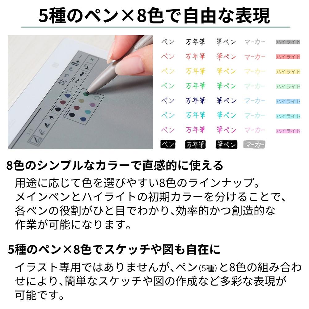 富士通 FMVDP53CA5 電子ペーパー クアデルノ QUADERNO A5 (Gen. 3C) クリアファイル セット（ラッピング不可）