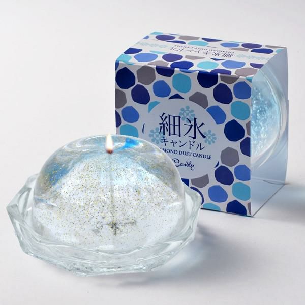 Candly キャンドリー 細氷キャンドル（ソーサー付）