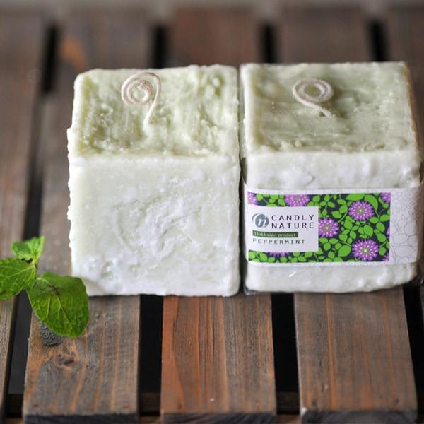 Candly キャンドリー 北海道天然アロマキャンドル （キューブ） ハンドメイド ラベンダー ペパーミント