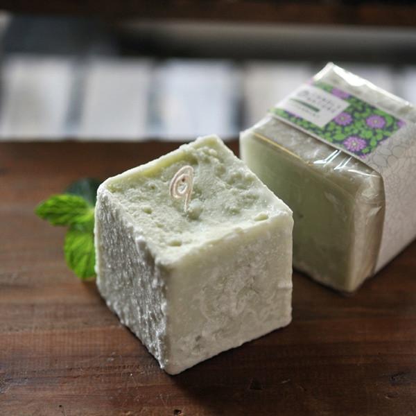 Candly キャンドリー 北海道天然アロマキャンドル （キューブ） ハンドメイド ラベンダー ペパーミント