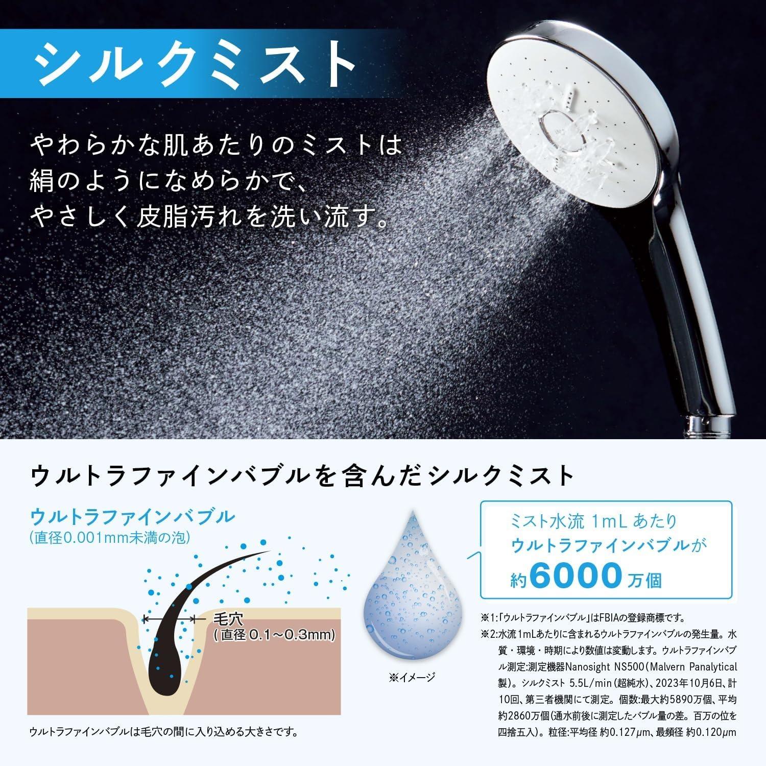 リクシル シャワーヘッド エコアクアシャワー SPA 高水圧 節水 美肌 PK