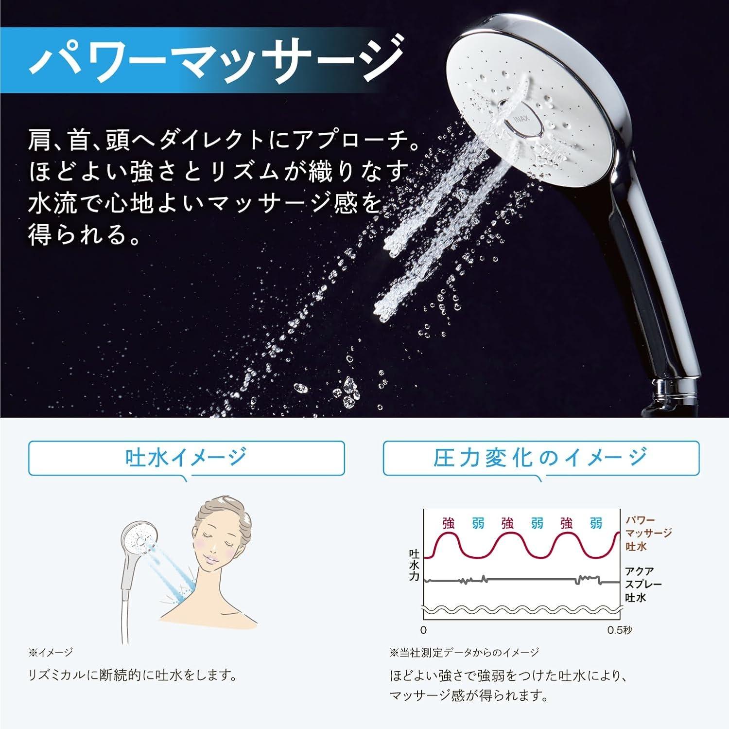 リクシル シャワーヘッド エコアクアシャワー SPA 高水圧 節水 美肌 PK