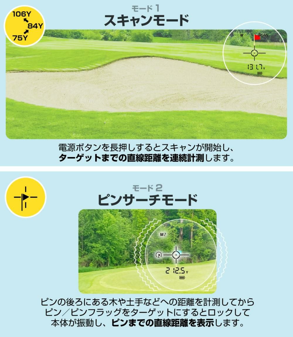 グリーンオン レーザー距離計 レーザーキャディー LB01 ブラック