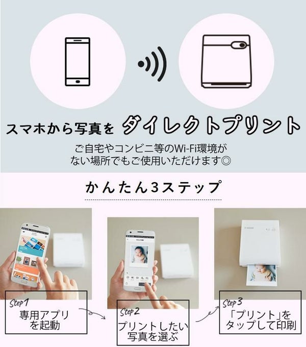 キヤノン フォトプリンター SELPHY SQUARE QX10 ホワイト＆ 用紙40枚セット