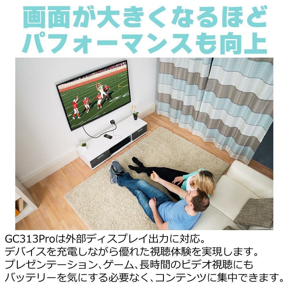 アバーメディア ライブジェネレータポケット AVerMedia LIVE GENERATOR POCKET GC313PWH 外付キャプチャー 充電器