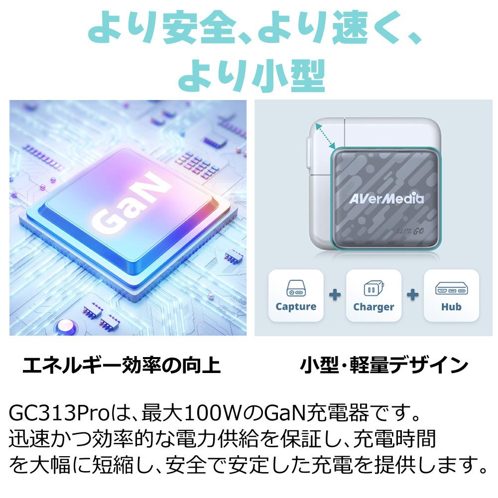 アバーメディア ライブジェネレータポケット AVerMedia LIVE GENERATOR POCKET GC313PWH HDMIケーブル付きセット