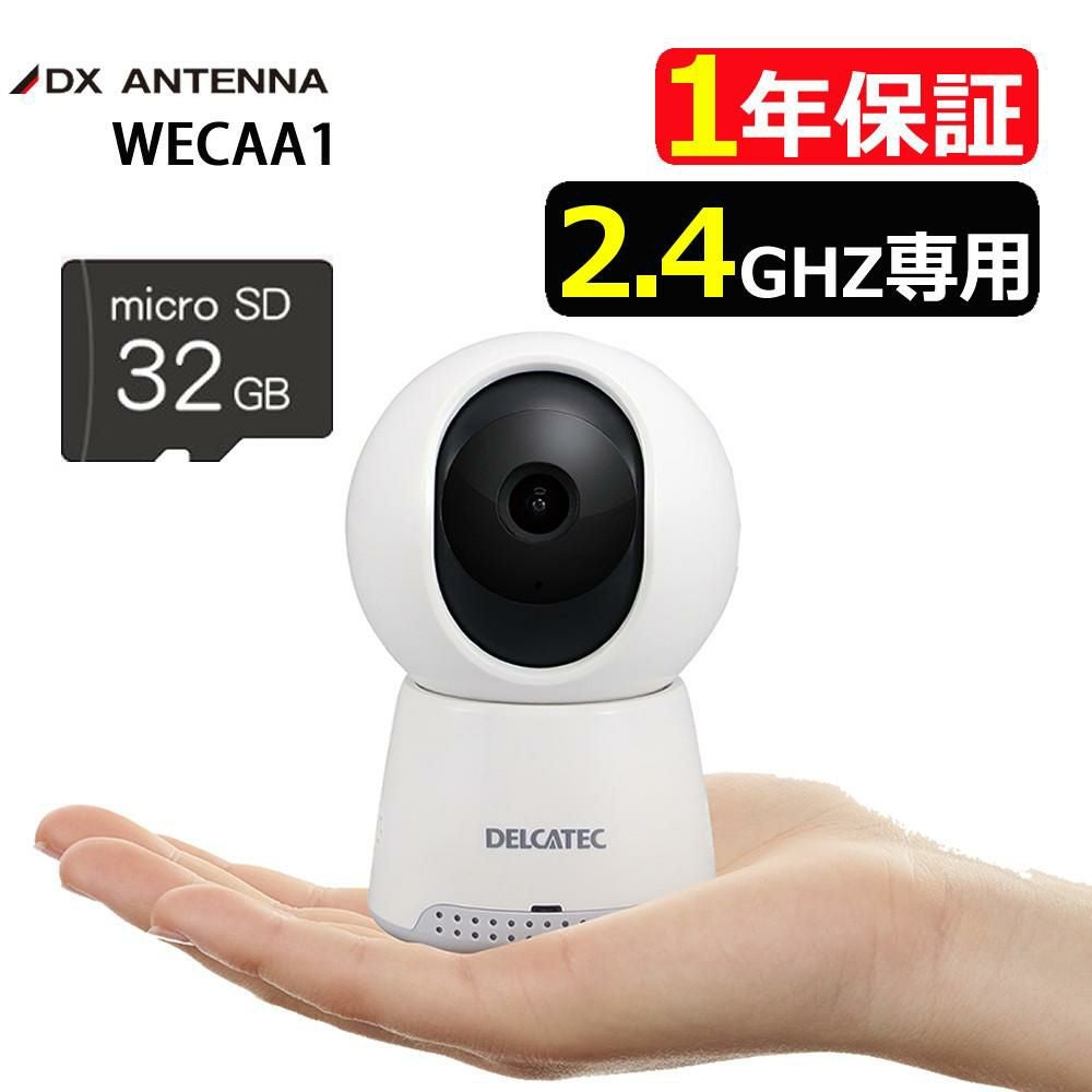 DXアンテナ 卓上みまもるカメラ Lite WECAA1 見守りカメラ microSDHC