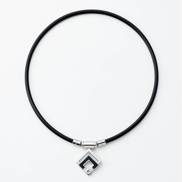 コラントッテ 磁気ネックレス TAO ネックレスα ARAN スポーツネックレス ユニセックス ブラック シルバー Mサイズ ABARD37M Colantotte