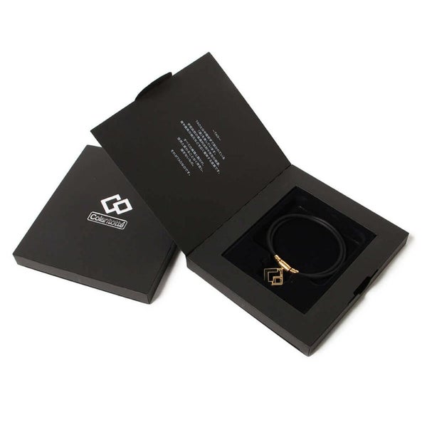 コラントッテ 磁気ネックレス ブラック クラシックゴールド Lサイズ TAO ネックレスα ARAN スポーツネックレス ABARD52L