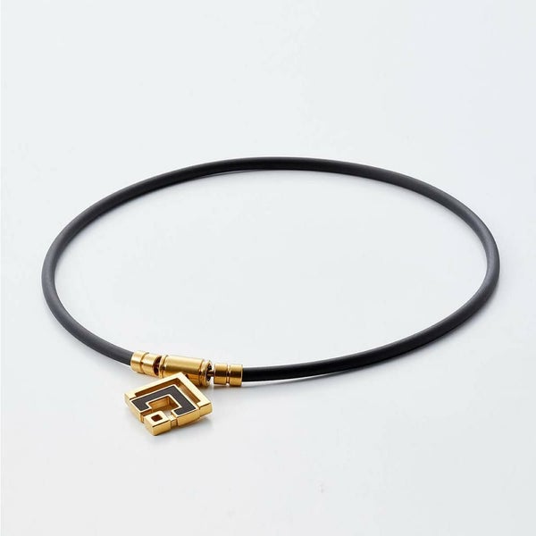 コラントッテ 磁気ネックレス ブラック クラシックゴールド LLサイズ TAO ネックレスα ARAN スポーツネックレス ABARD52LL