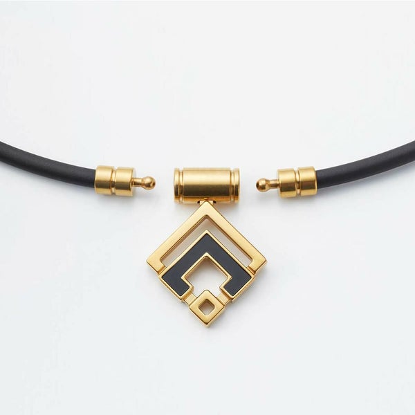 コラントッテ 磁気ネックレス ブラック クラシックゴールド LLサイズ TAO ネックレスα ARAN スポーツネックレス ABARD52LL