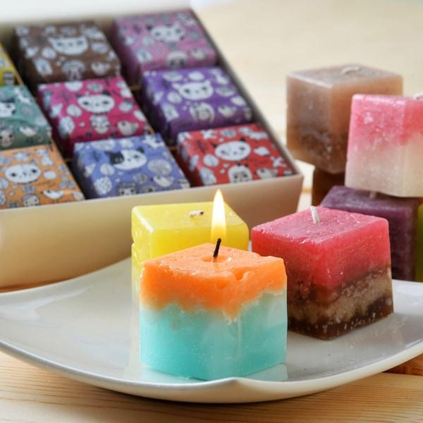 Candly キャンドリー CAT CUBE CANDLE 猫 キューブ キャンドル アロマ  ローソク プレゼント
