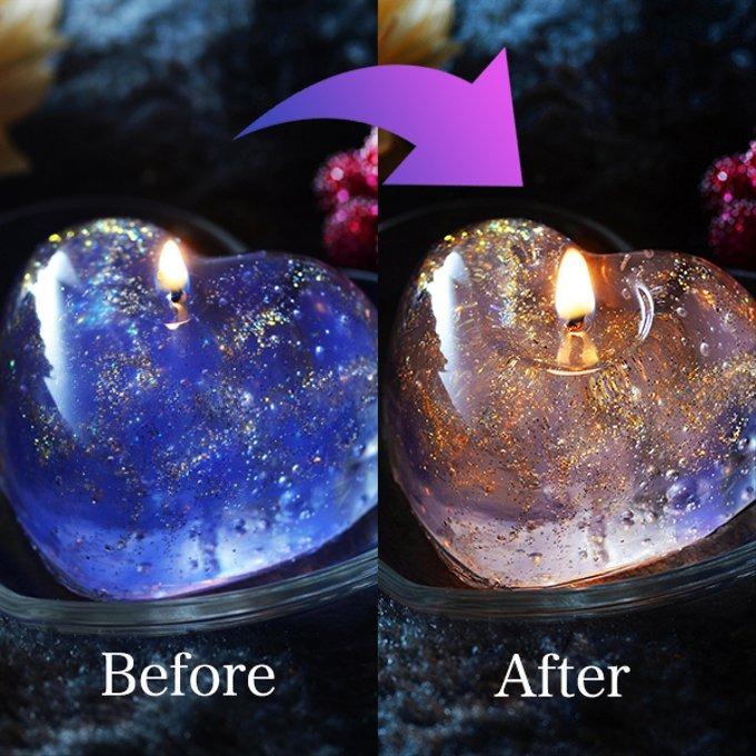 Candly キャンドリー GUMMY WAX CANDLE 3Cキャンドル HEART 色が変わる