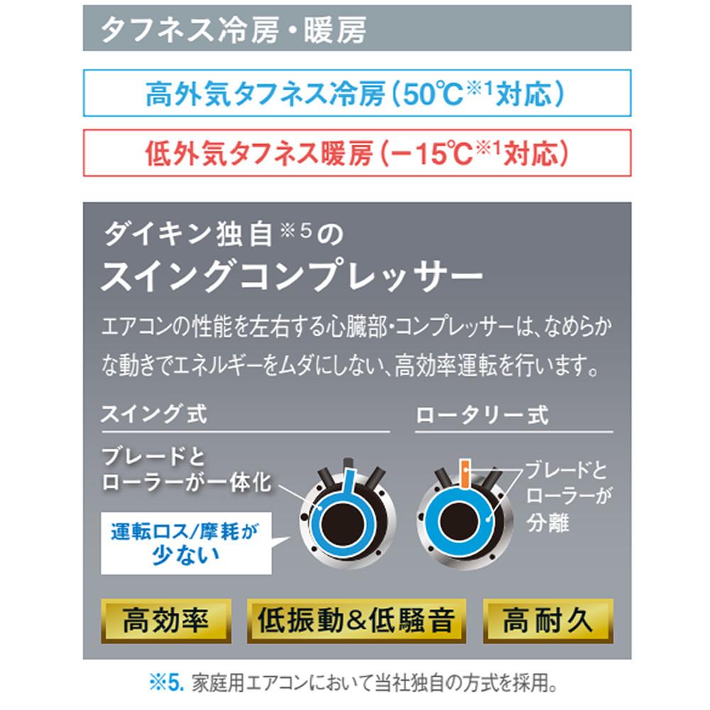 ダイキン エアコン 8畳 Eシリーズ 2025年 S255ATES-W 販売不可地域あり