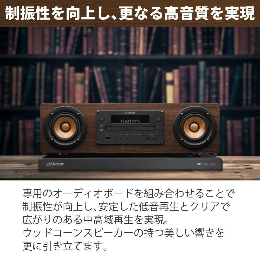 ビクターオーディオ レビューで選べる特典）Victor ビクター WOOD CONE コンパクト