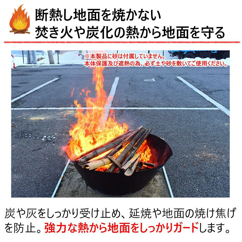 正規販売店）モキ製作所 地面保護トレイ 二重断熱作業台 NO焼き台小