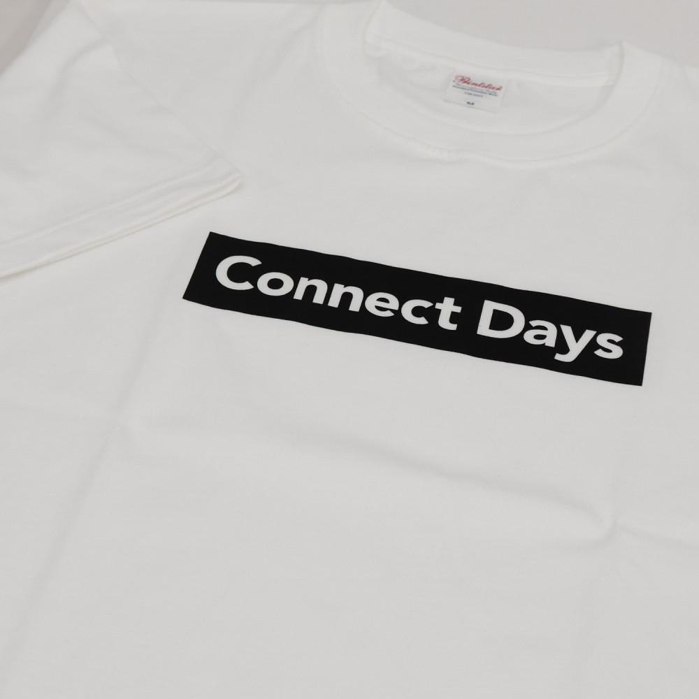 Connect Days コネクトデイズ プリント Tシャツ ホワイト Mサイズ