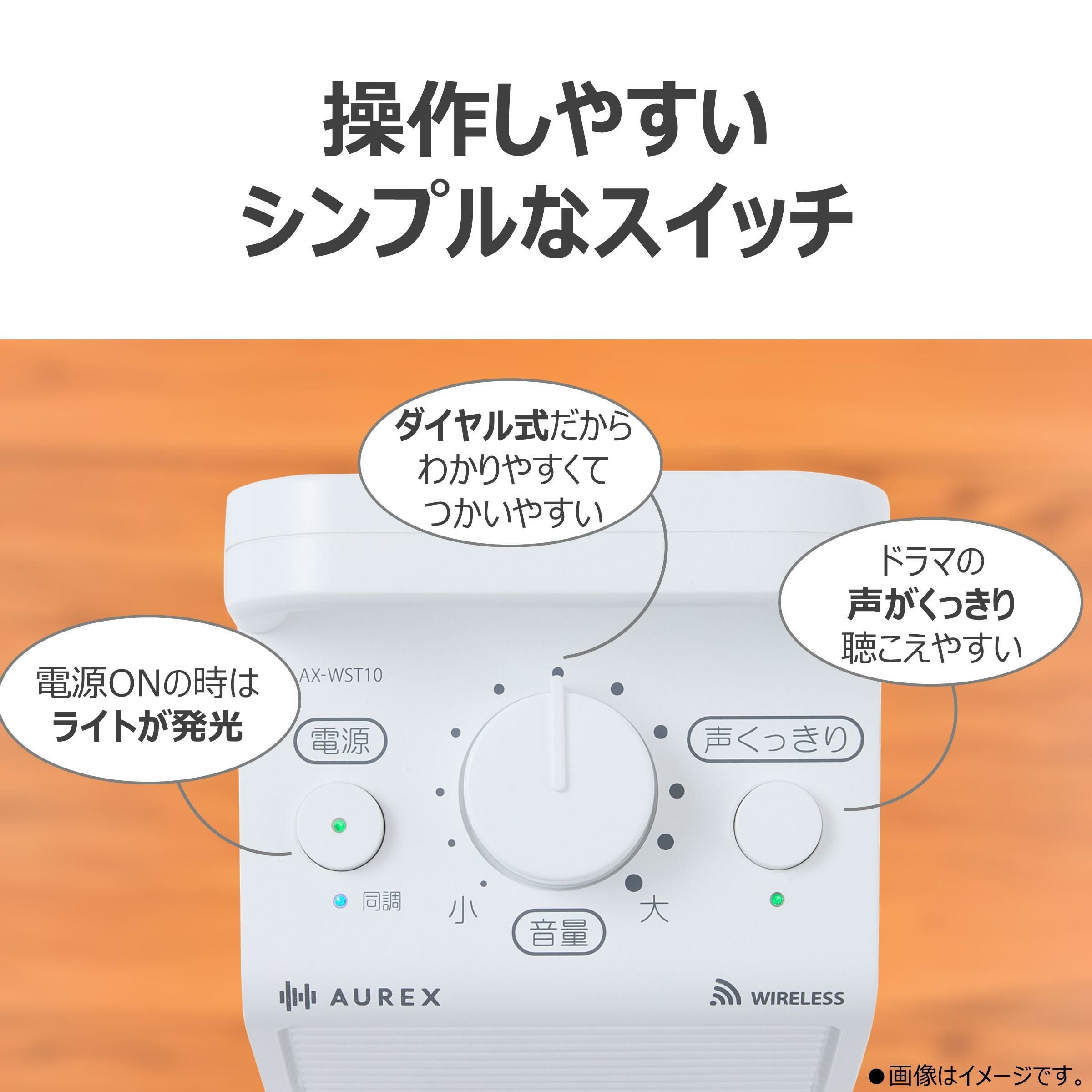 東芝 テレビ用ワイヤレススピーカー 子機増設可 AX-WST10 ホワイト