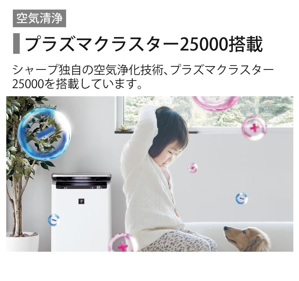 シャープ 空気清浄機 加湿器 KI-TS50-H グレー ～13畳 最大加湿量