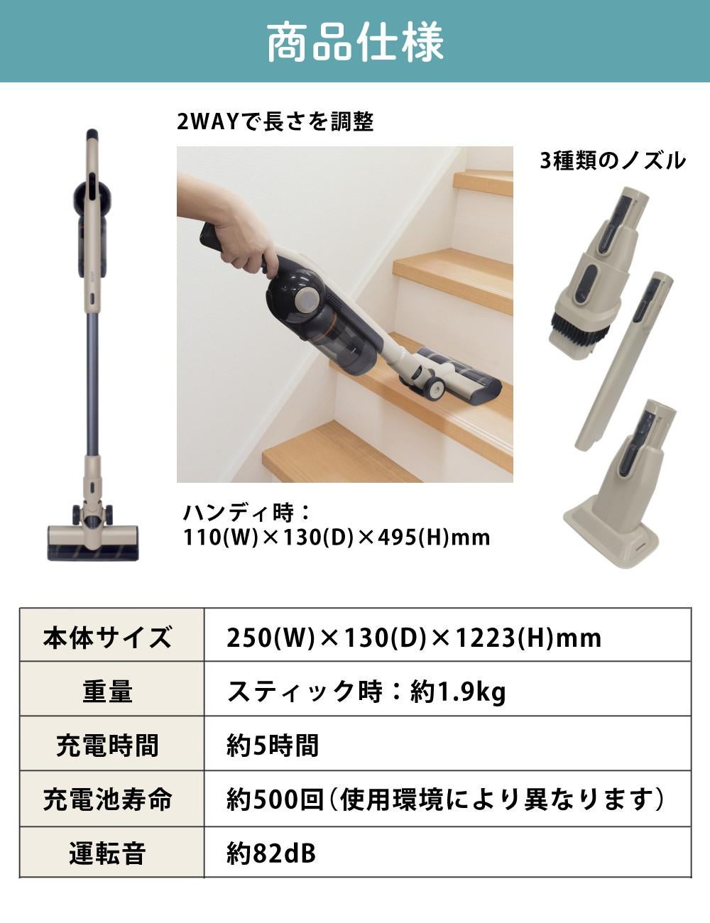 自動ごみ排出機能付き 掃除機 コードレス エアベースクリーナー EAC