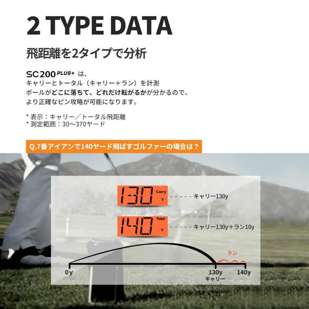 ボイスキャディ スイングキャディ SC200+ 電池付き ゴルフ 弾道測定器