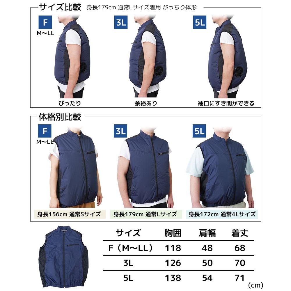 サンコー 防暑服 圧倒的に冷える 冷蔵服2026 TKWE26SNVF 半袖 ネイビー