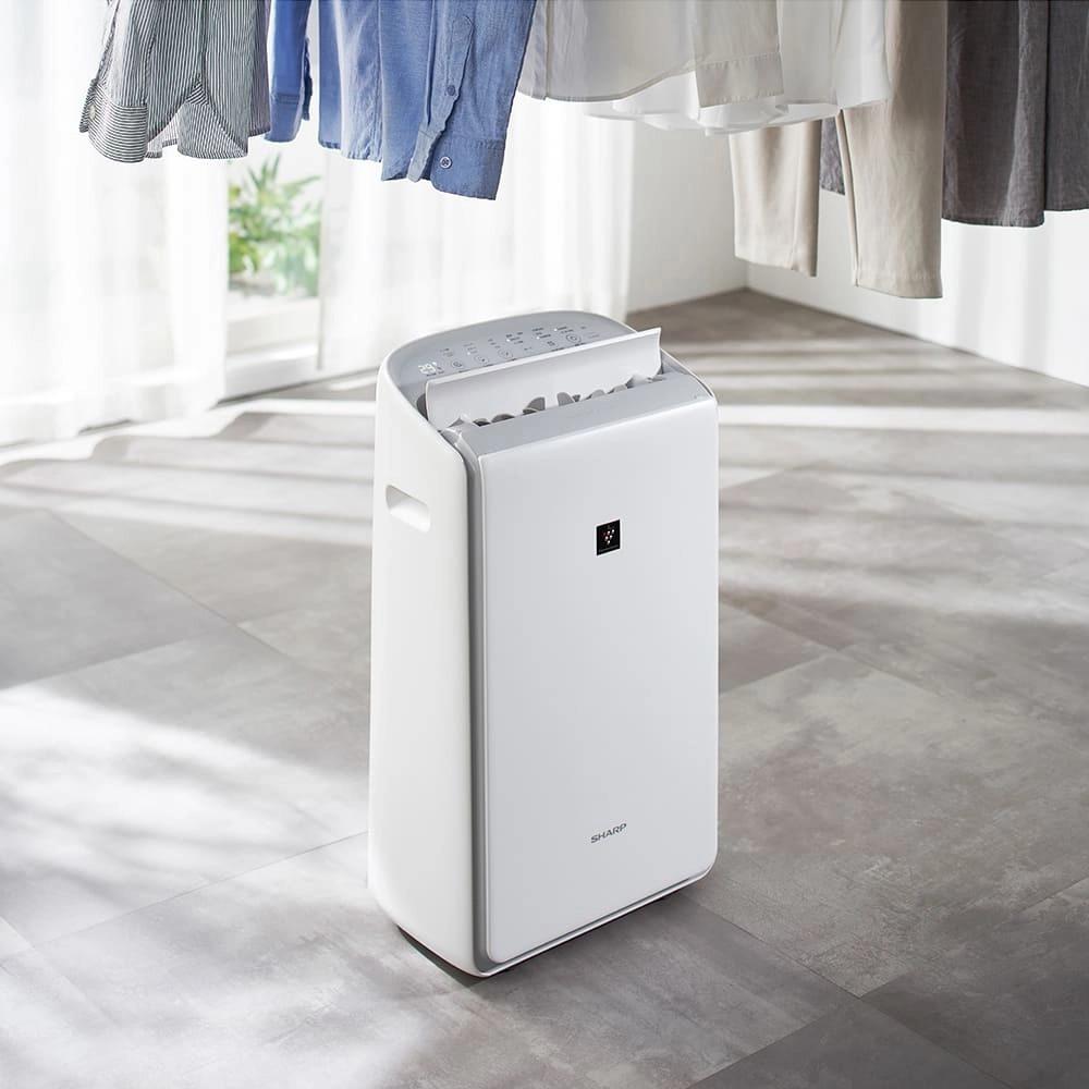 シャープ 衣類乾燥除湿機 CV-TH150-W ホワイト ハイブリッド式 SHARP