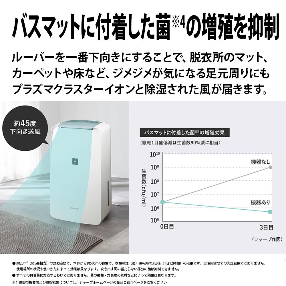シャープ 衣類乾燥除湿機 CV-T71-W ホワイト コンプレッサー式 SHARP