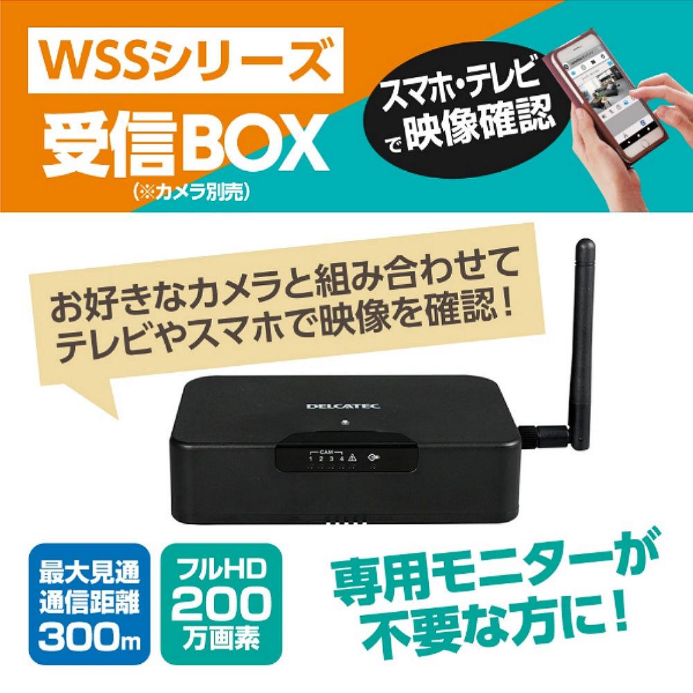 デルカテック ワイヤレスフルHDカメラ対応スマート受信BOX WSSNM 増設