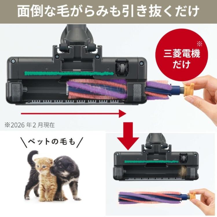 三菱電機 Be-K 紙パック式 キャニスター型 掃除機 ホワイトゴールド TC