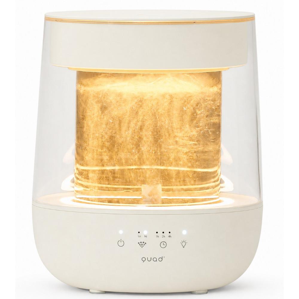 QUADS 加湿器 ガラス スチーム 加湿器 GLASS グラス QS629 アイボリー